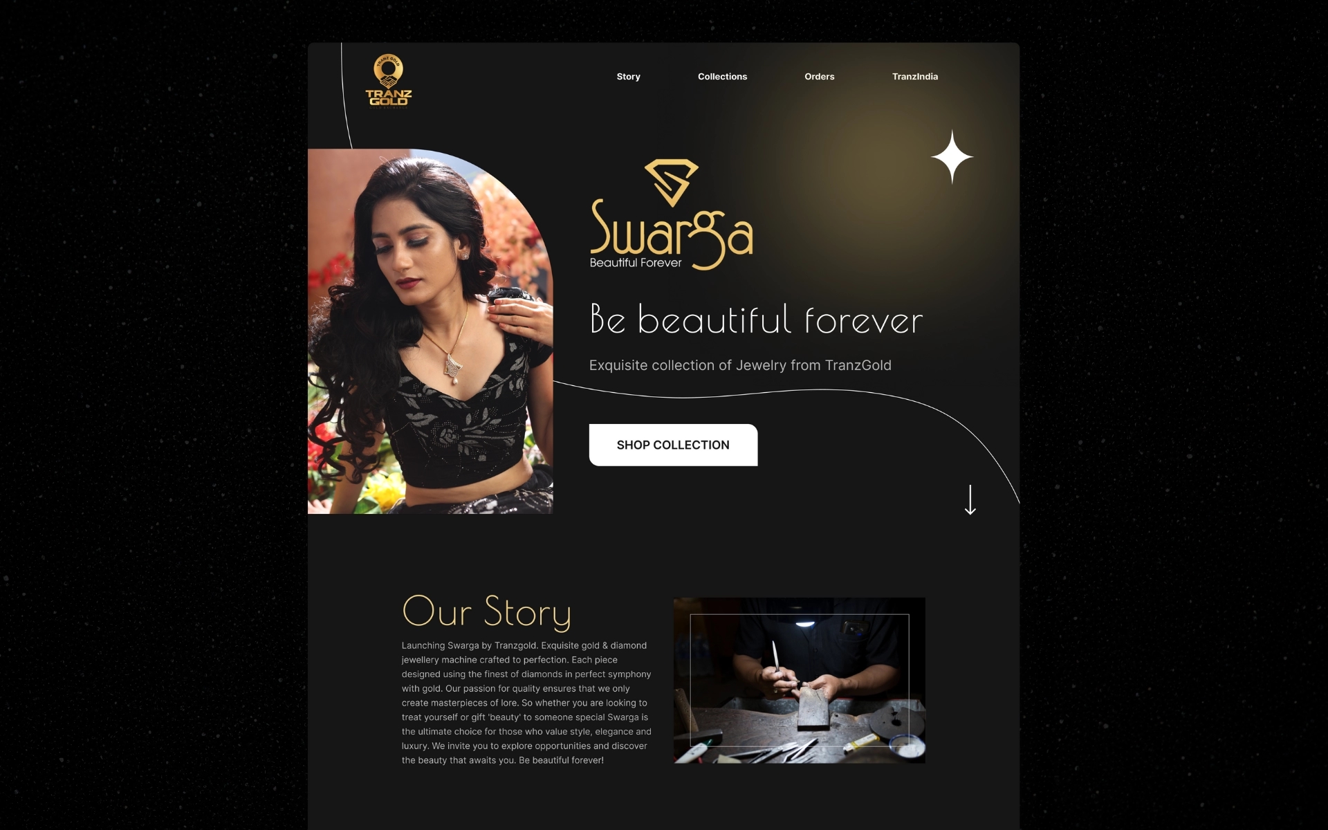 UI for Swarga by Hion Studios