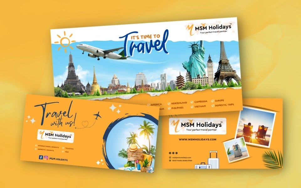 Banner Designs for MSM Holidays by Hion Studios