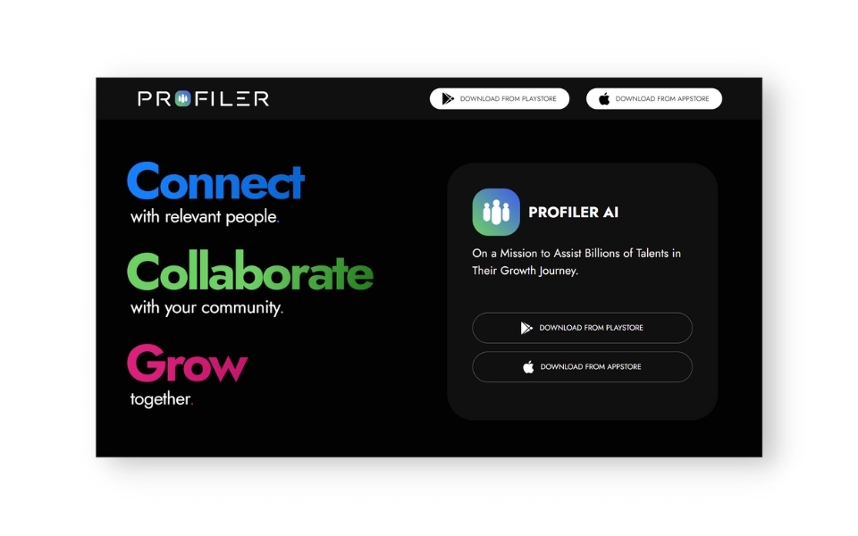Landing Page for Profiler by Hion Studios